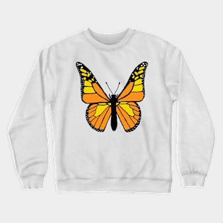 Sexy-Exy Orange Butterfly Crewneck Sweatshirt